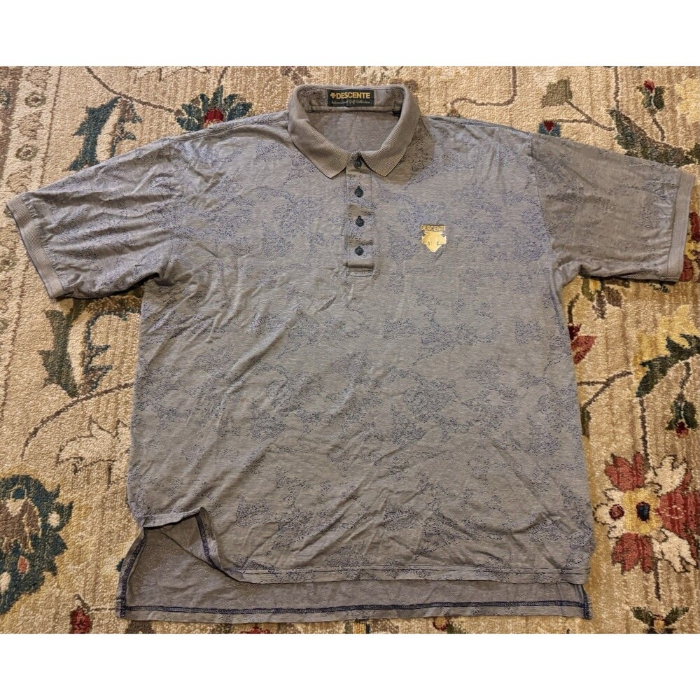 Descente International Golf collection Shirt Geometric Men's Large